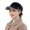 Autumn Winter Korean Style Women's Knit Duckbill Hat with Face-Slimming Feature, Ponytail Tie, and Warm, Versatile Wool Design.