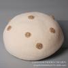 Hand-sewn pure wool beret women's autumn and winter fashion warm painter hat foreign elegant versatile pumpkin hat tide