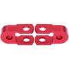 Rear Shock Extender, Aramox 2PCS Absorber Riser Universal Motorcycle High Damping Device Thicken Pad Chassis Extender Taper Riser With Screws Red