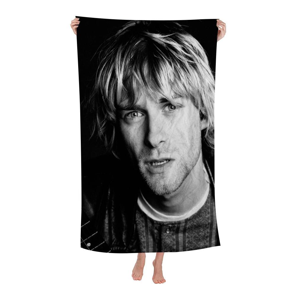 Singer K-Kurt C-Cobain Beach Towel For Kids Bath Towel Pool Towel Vacation Gift Picnic Towel Party Gift
