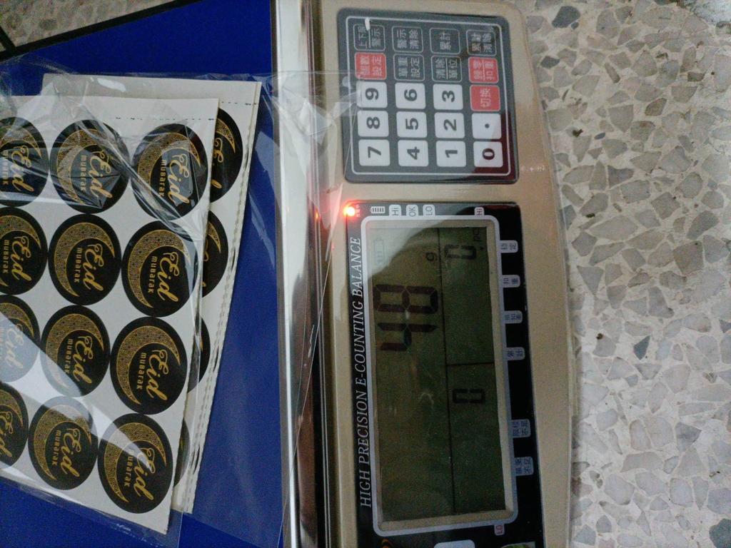 (Nikita) 120 buc Litera EID MUBARAK Autocolant de etanșare bomboane Eid Mubarak Decorație musulmană