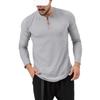Men's Spring Autumn Round Neck Long Sleeve T-shirt Loose Fitting Casual Solid White Black Men T-shirt