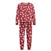 Matching Family Christmas Print Flannel Homewear Set Long-Sleeve Top And Pants