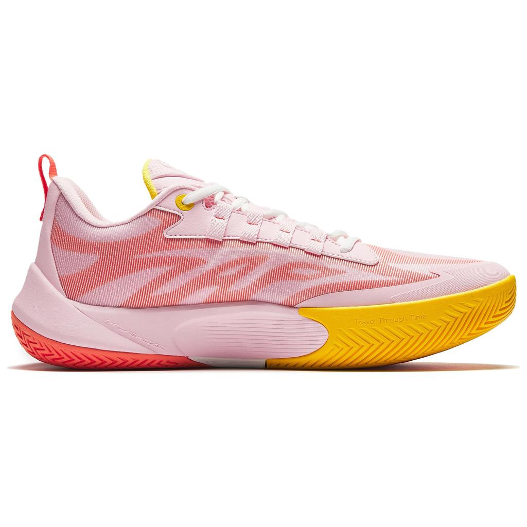 New Anta Instantaneous 1 TD Honey Peach Cushioning, Wear Resistant Low Top Basketball Shoes Men's Pink 912421601Q-4