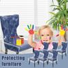 6Pcs Transparent Plastic Chair Cover PVC Waterproof And Dustproof Chair Slipcover Dining Chair Protector for Home Coffee Shop