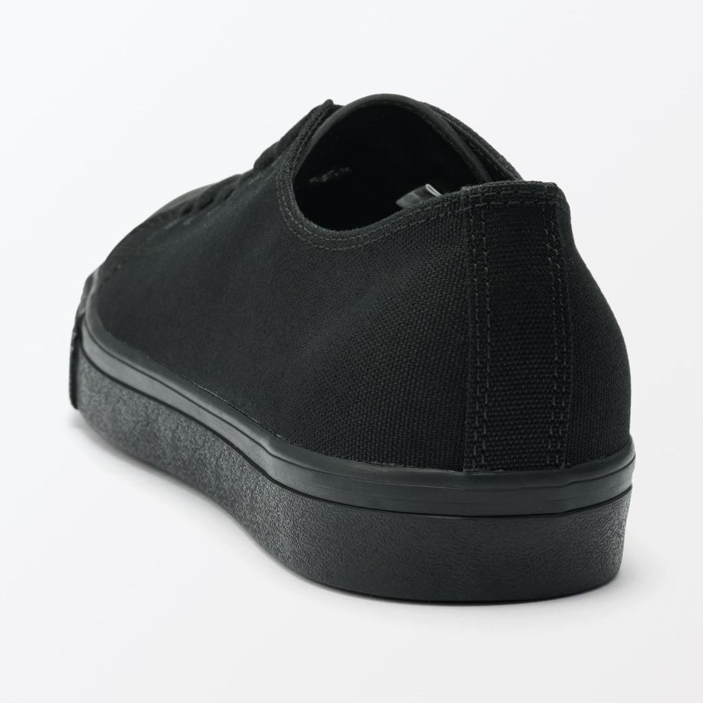 MUJI Men's Comfortable Water-Repellent Sneakers, Black Pattern, Size 28.5cm (EBC01A5A)