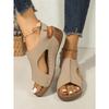 Women's Summer New Large-size Sandals Car Stitched Breathable Sandals