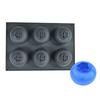 6 Cavity Food Grade Silicone Cake Molds For Making Blueberry Shape Mousse Cake Chocolate And Dessert Making Essential