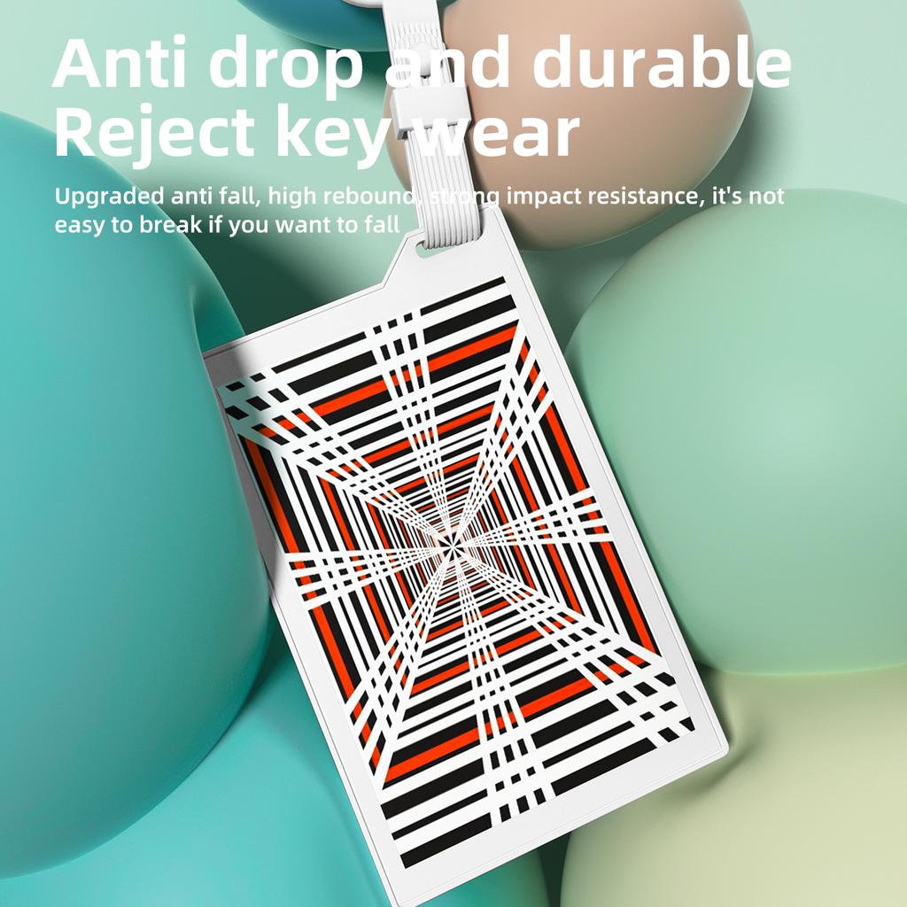 Key Card Holder For Tesla Model 3 Y X S Car Key Card Protector Cover Auto Accessories PLAID Light Speed Label Silicone Key Case