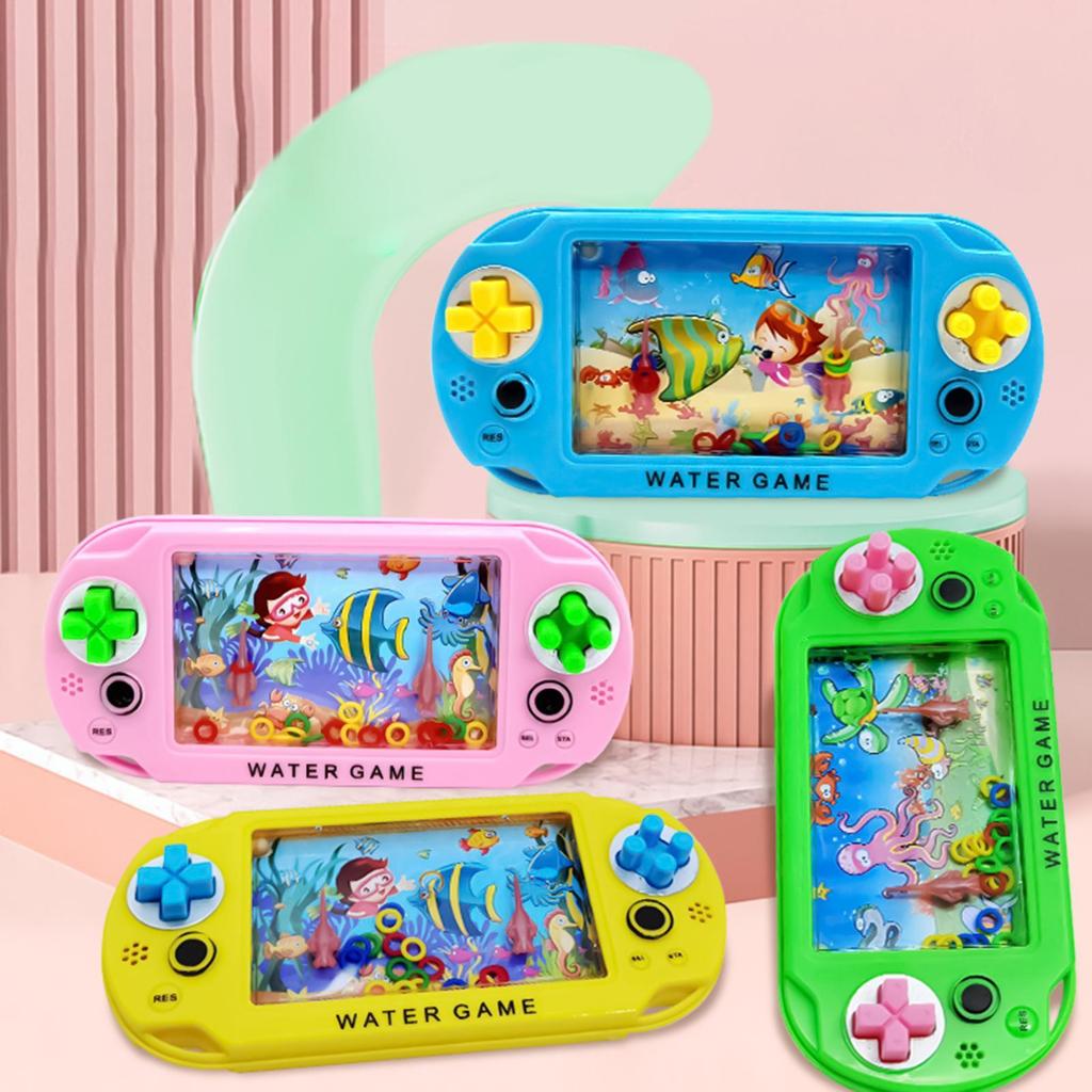 1pcs Stress relief toys Water Ring Game Nostalgic Throwing Ring Toy Handheld Water Games Toys Birthday for Kids (random shape