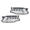 Front Bumper Fog Lamp Grille Cover For Mercedes Benz W212 E300 E350 E500 2009-2013 Pre-Facelift LED DRL Daytime Running Light
