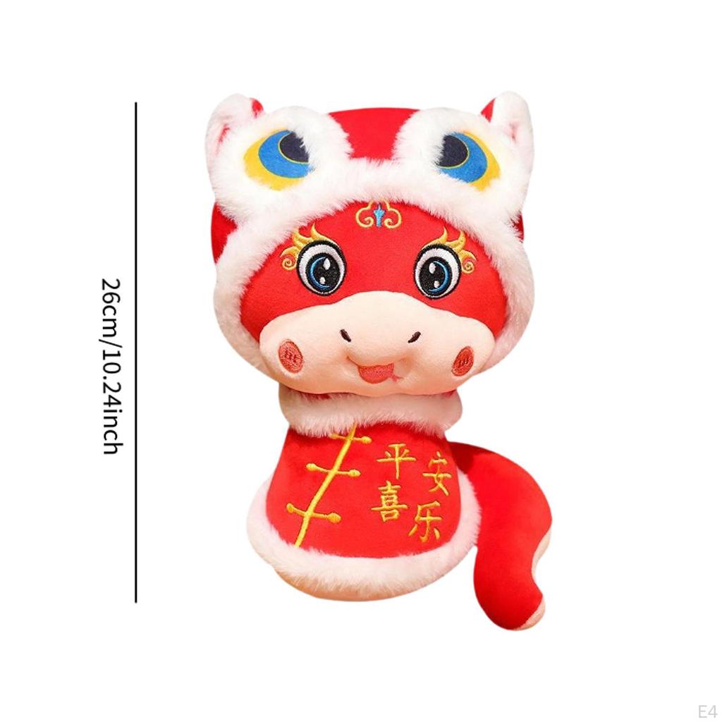 Chinese Year Snake Plush Toy Ornament Home Decoration Traditional Art Crafts