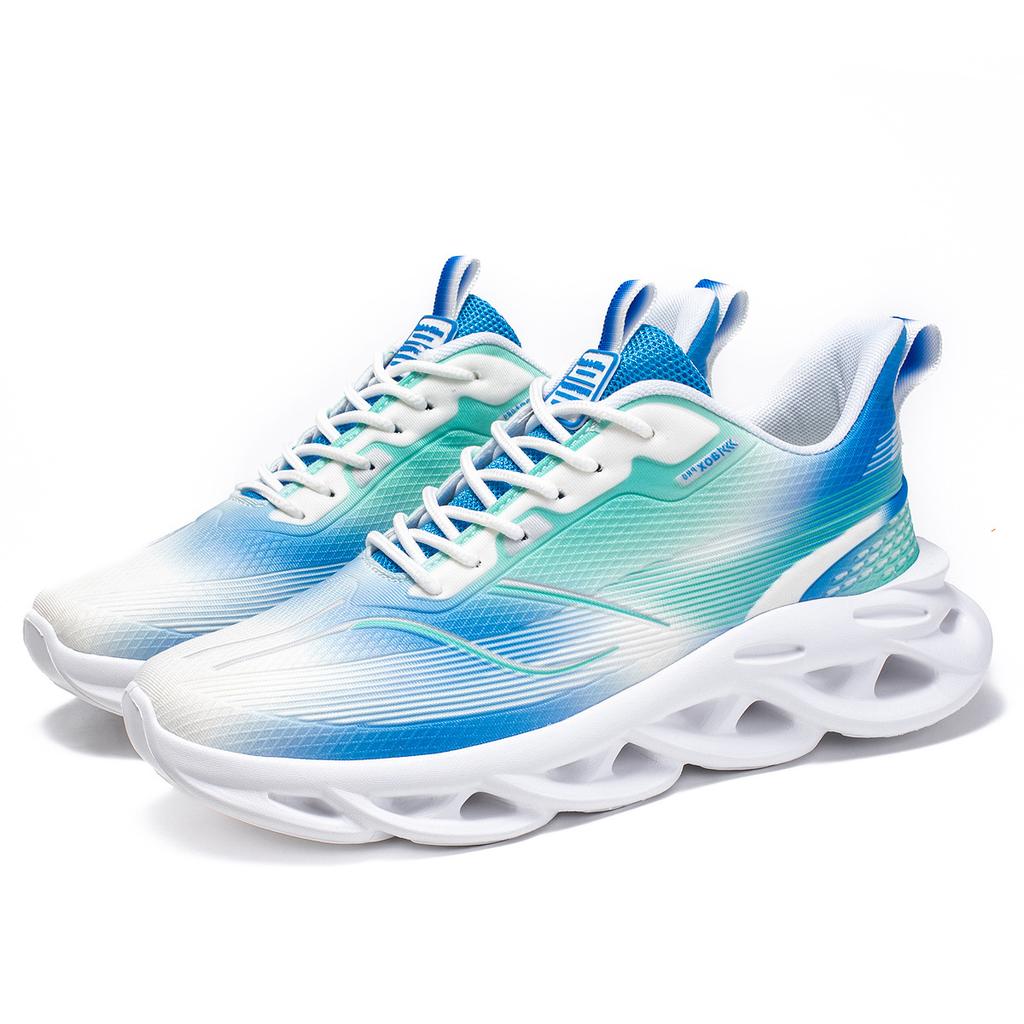 New Large Size Twist Sole Sneakers Low Top Color Matching Casual Shoes Mesh Breathable Running Shoes