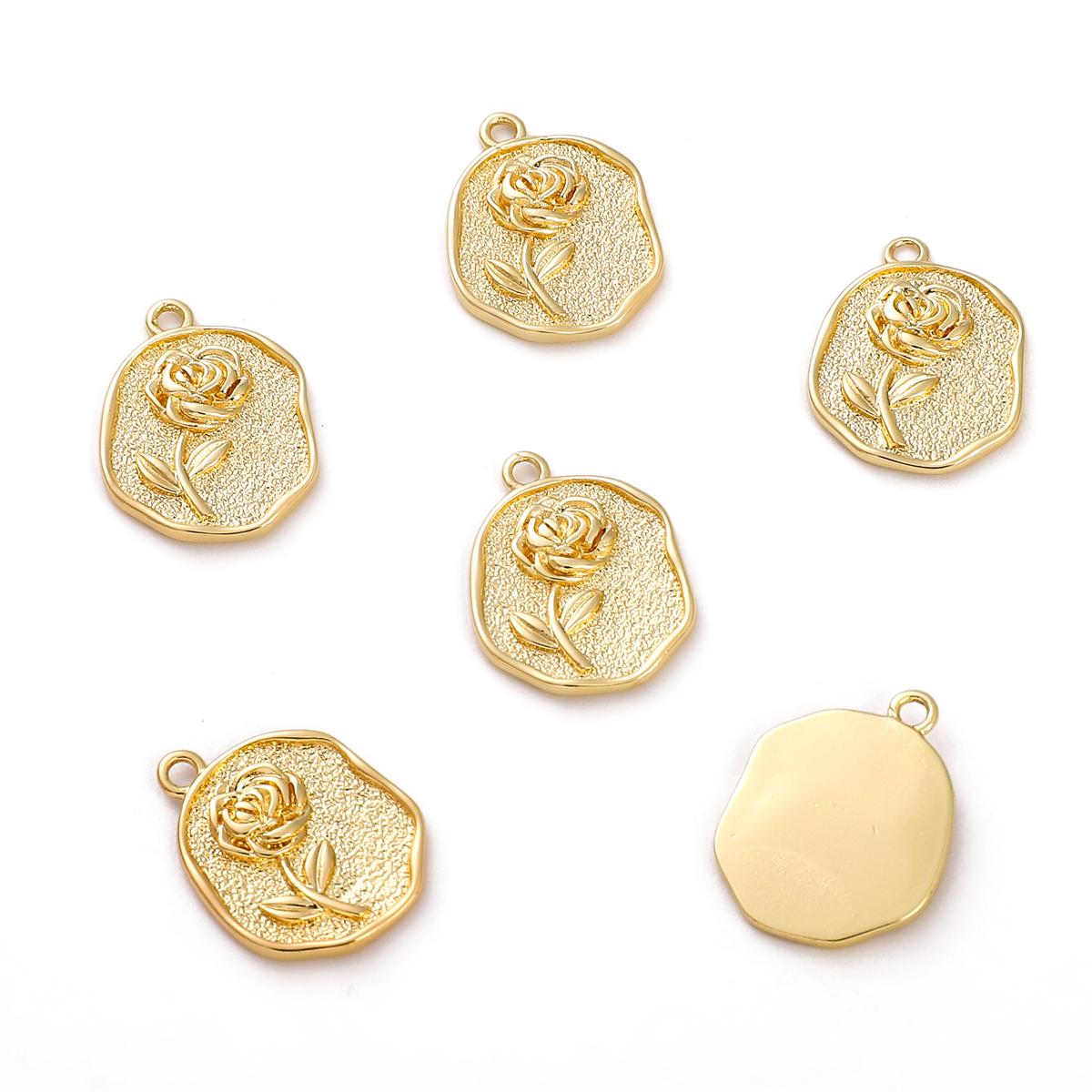 

Медный кулон «Принц Роза Солнце» для изготовления ювелирных изделий своими руками, аксессуары для рукоделия 13x17mm