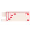 Hole Punch Ruler Design Quick Positioning 3 Holes Metal Paint Body Loose Leaf Puncher for Documentation