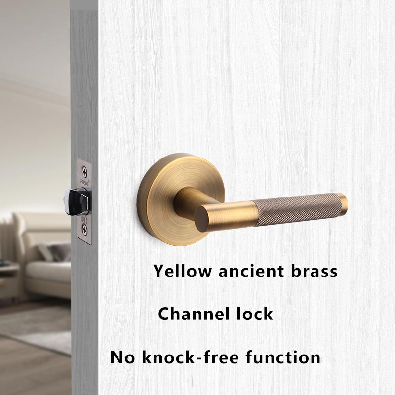 American Simple Black Bathroom Lock Bathroom Home Interior Bathroom Door Handle Wooden Door Lock Knurled Privacy Lock Thread Lock3