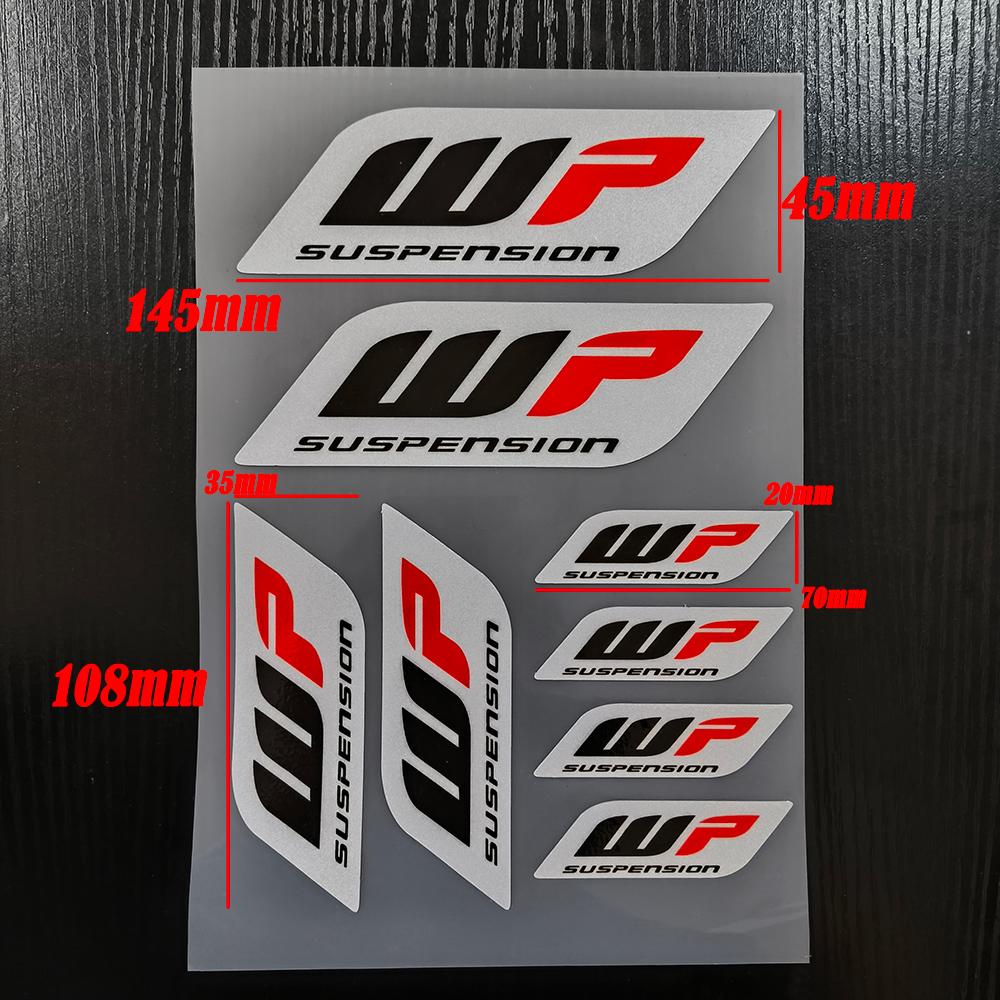 Reflective WP Suspension Sticker Shocker Damper Decal For KTM Honda Yamaha Suzuki Kawasaki Ducati