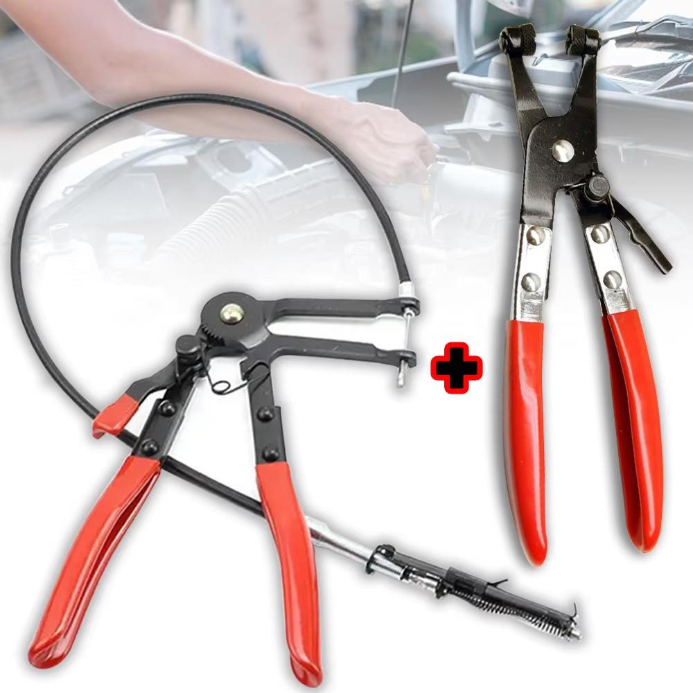 Car Protable Hose Clamp Pliers Cable Type Flex Cable Long Clamps Straight Hose Bundle Removal Auto Repair Tools