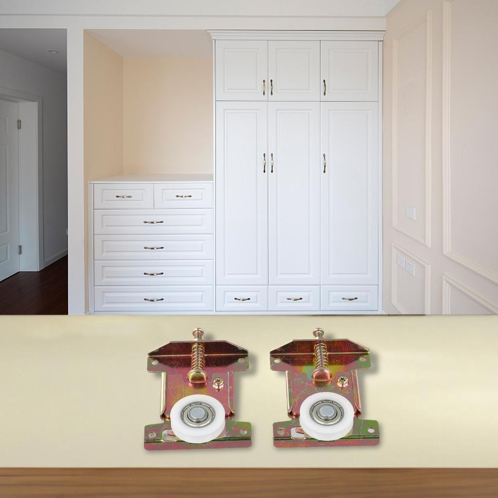 Lätt att installera Skjutdörrsrulle Guld U-spår Rulle Minskad Urspårning Stabil Drift Lätt att Installera Snabb Installation