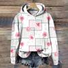 Designer Blumenprint Damen Hoodie Herbst/Winter Modetrend Damenbekleidung Oberteile Locker Damen Sweatshirts Pullover Hoodies