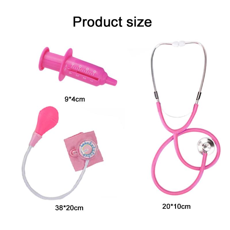 Дитячі іграшки для рольових ігор Імітовані костюми для косплею Одяг лікарів / медсестер Домашня гра для хлопчика дівчинки Фестивальне маскування TMZ