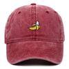 Casual Duck Tongue Hat Banana Embroidered Sun Protection Hat Fashion Baseball Hat  Outdoor