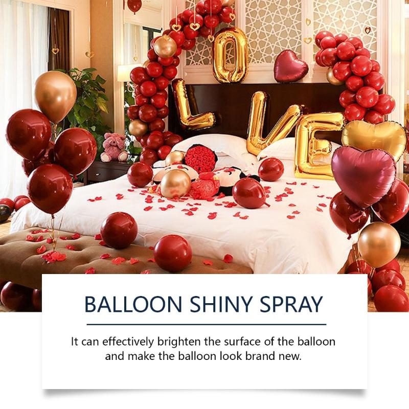 Shimmering Night Effect Balloon Spray Nighttime Balloon Spray 60ml Brightener Spray for Memorable Celebration