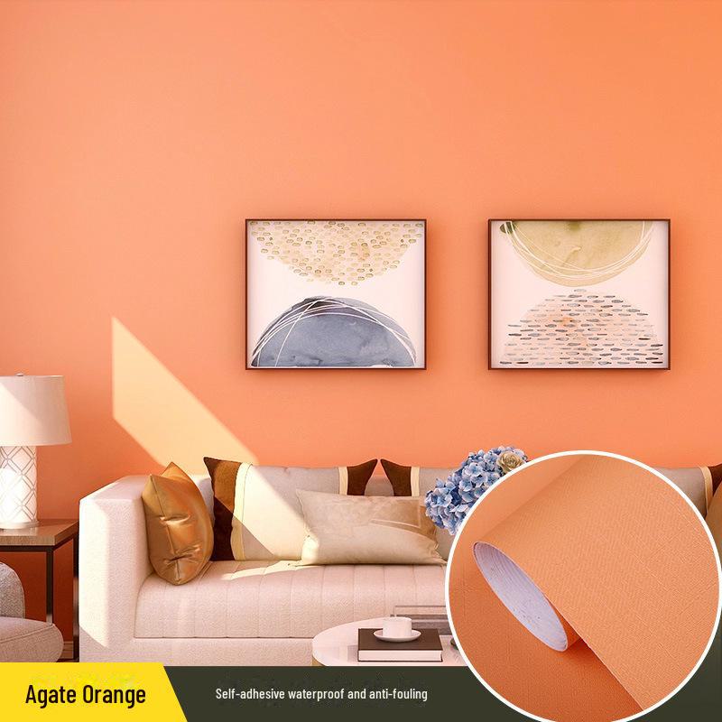 Self-Adhesive Solid Color PVC Wallpaper for Bedroom and Home Décor