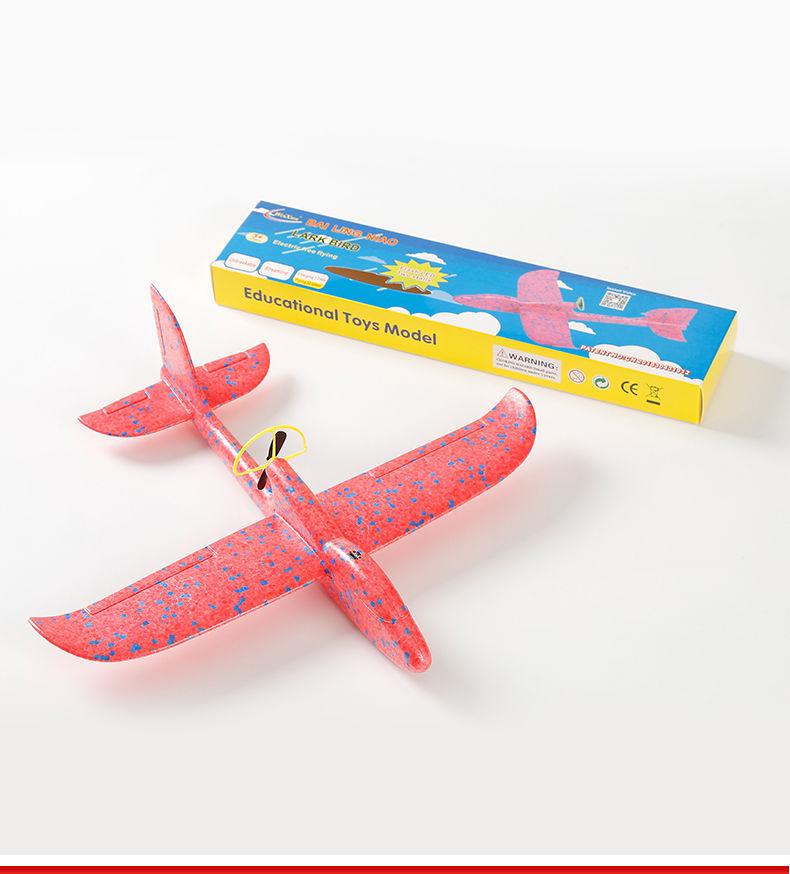 USB Rechargeable Foam Hand-Throw Boomerang Airplane Toy for Kids
