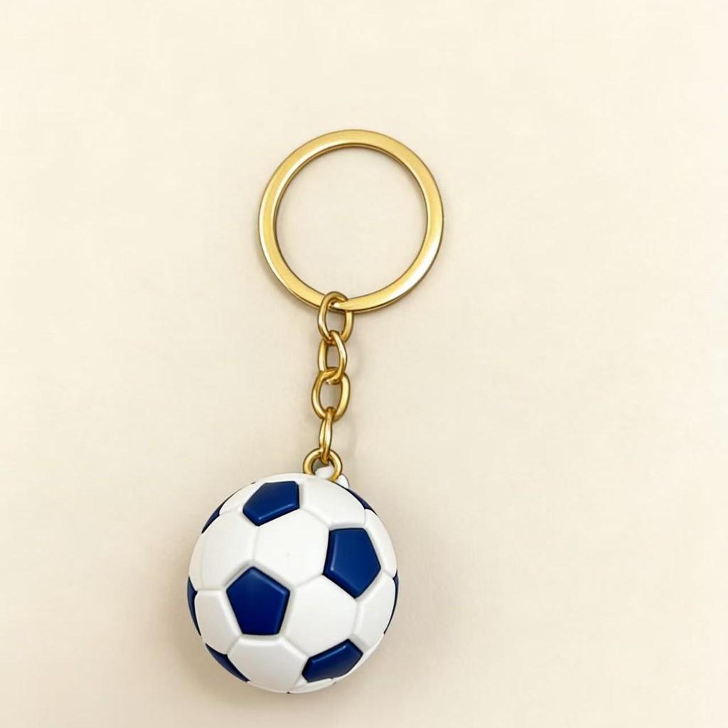 3D Football Keychain: World Cup League Commemorative Pendant for Couples, Backpacks, and Gifts