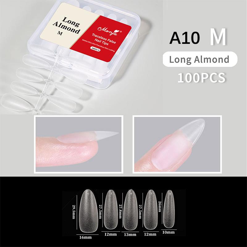 Zachte Gel Nageltips 100 STUKS voor Manicure Volledige Dekking Press-On Kunstnageltips Flexibele Benodigdheden voor Salon Experts