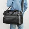Men's Bag Business Briefcase Large Computer Handbag Leather Travel Crossbody Bag Leather Business Trip Work Commuting Tote Bag