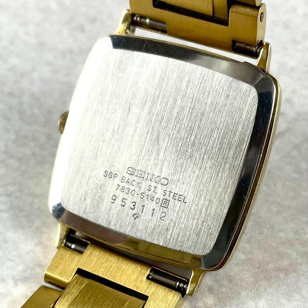 [USED] Working/Belt SEIKO Chariot Quartz Gold Watch