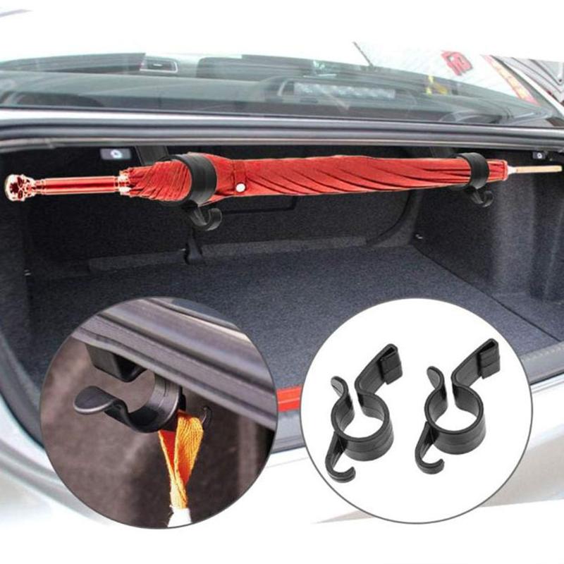 

10Pcs Car Umbrella Holder Car Trunk Hook Umbrella Mount Plant Towel Hook Auto Accessories Universal Internal Storage Organizer One Size