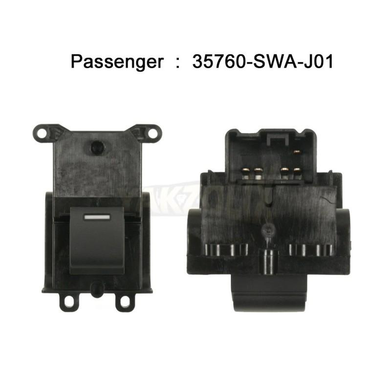 35750SWAK01 35750-SWA-K01 35760-SWA-J01 35750-SWA-Z01 35750-SWA-J01 Power Window Switch for Honda CRV 2007 2008 2009 2010 2011