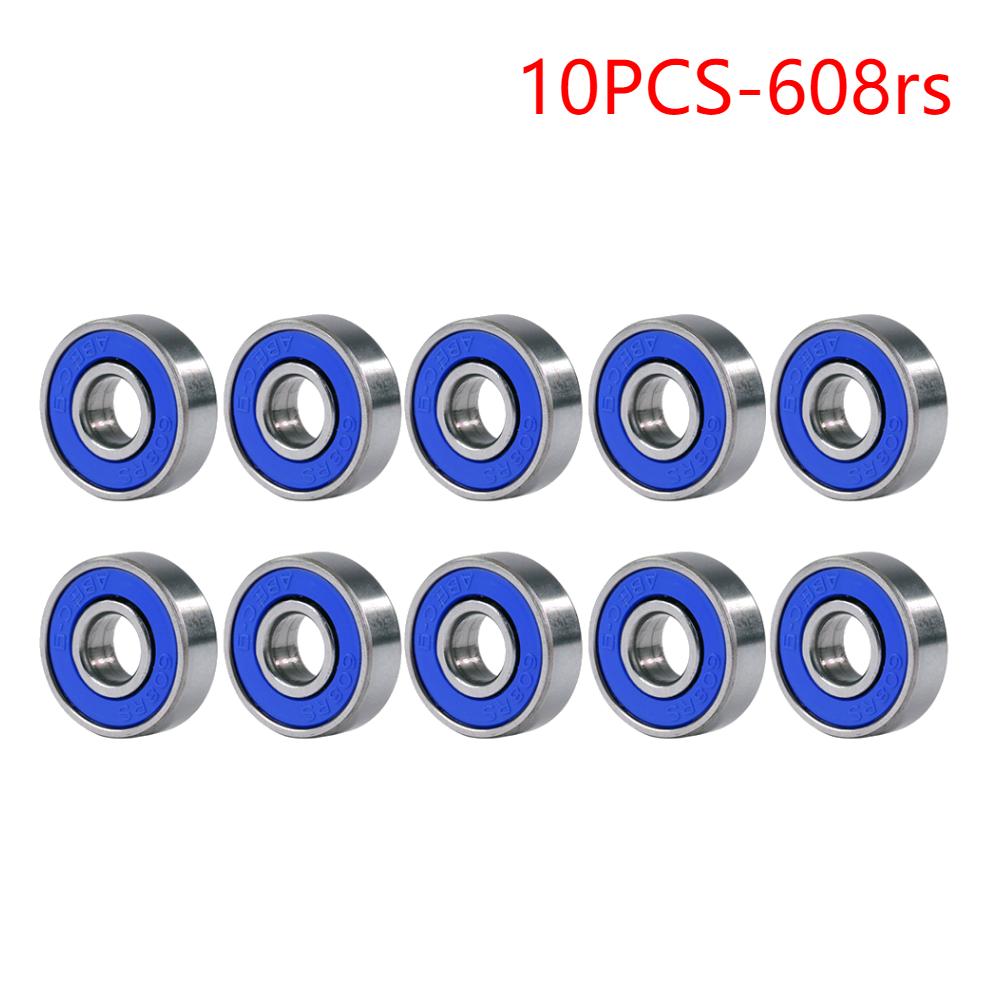 20/10pcs Ball Bearings 608zz/608rs ABEC-9 Miniature Bearings Deep Groove Inline Roller Skate Bearing Carbon Steel for Skateboard