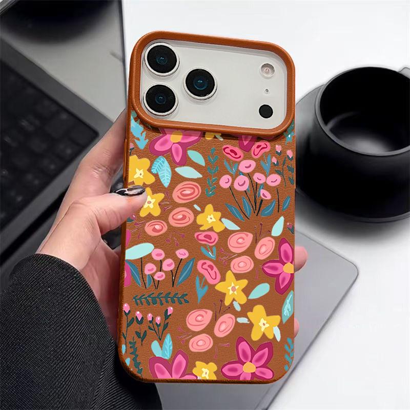 Pink Floral Pattern For iPhone 17 Pro Max Air 16 15 14 13 TPU Soft Case Cover