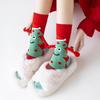 Creative Christmas Magnetic Couple Socks Funny Hand In Hand Design Stockings Red Cotton Mid-calf Unisex Japanese Style Cute Sock