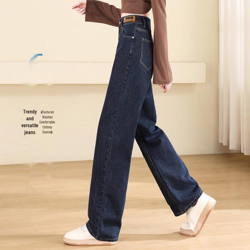 JEEP Women s 2025 Autumn Straight-Leg Loose Jeans M