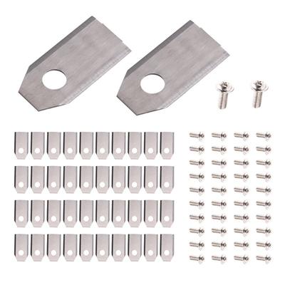 A25F-Replacement Blades(42PCS) With Screws For ECOVACS Goat G1 O500, O800 O1200, G1-800 G1-1600 Robotic Lawn Mowers