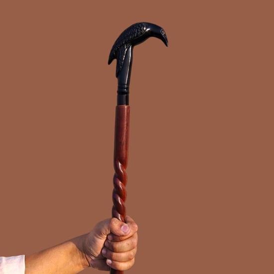 96 cm  Raven Walking Stick Norse Mythology Inspired Cane,