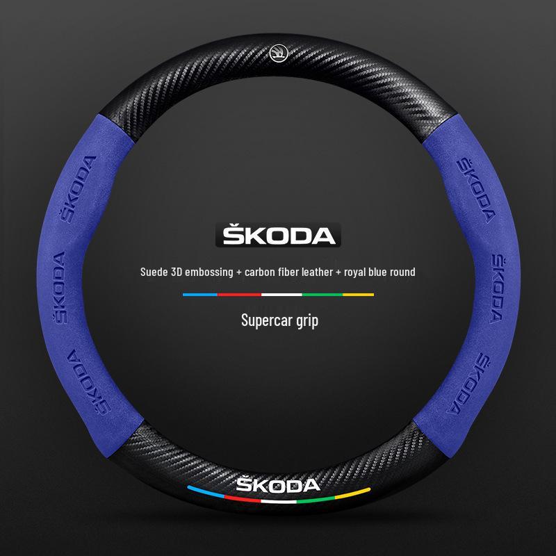 Steering Wheel Cover for Skoda: Octavia, Kamiq, Kodiaq GT, Superb, Karoq, Scala