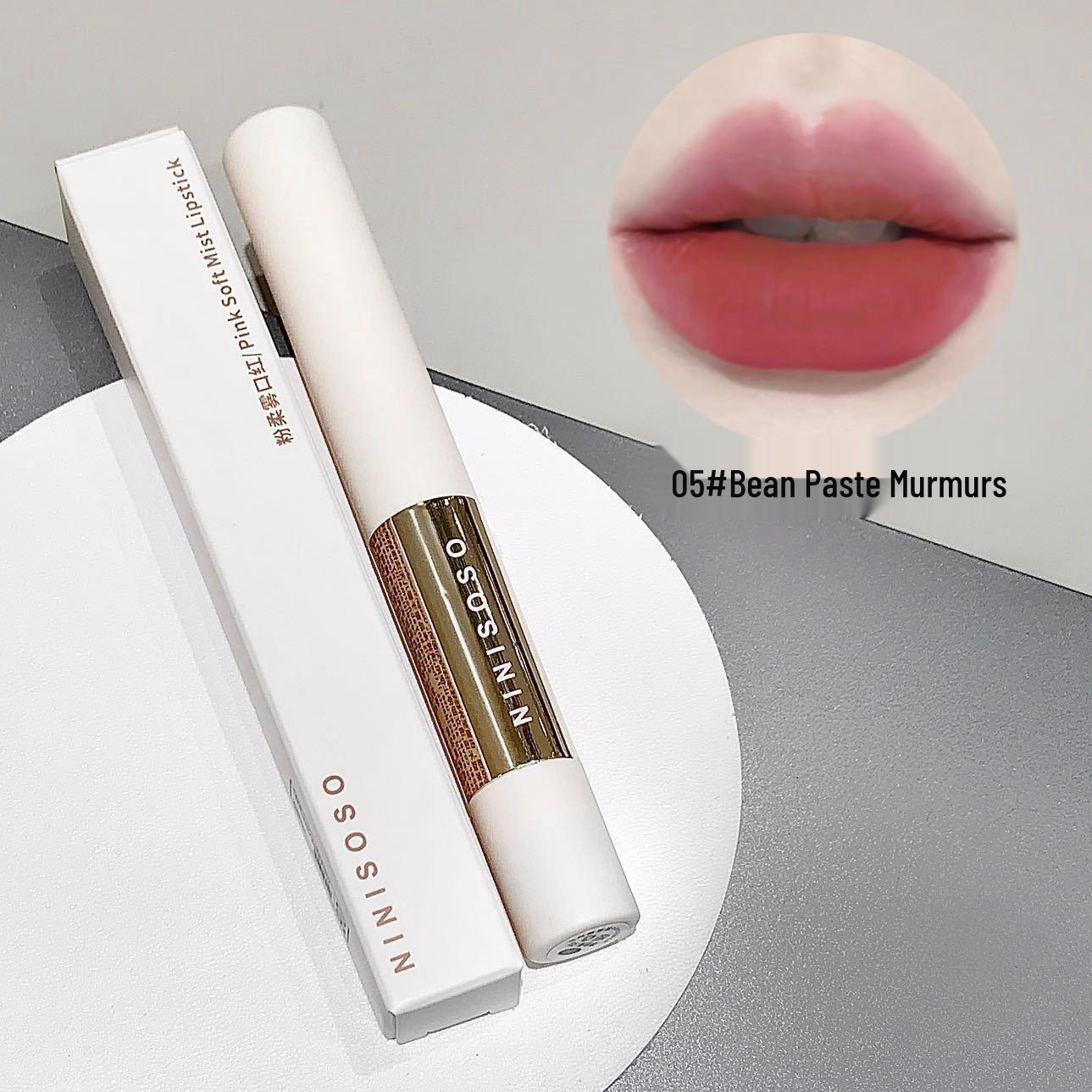 

Ninisoso Velvet Matte Lipstick - Natural Nude Moisturizing Lip Brush for Women 2g