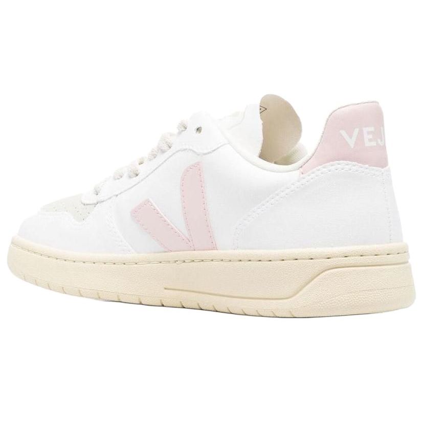 Veja V-12 Leder Weiß Rosa (Damen) Damen Sneaker VX0703131