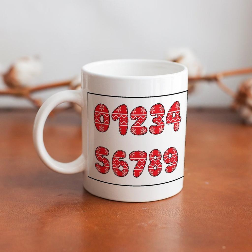 1 Stück 11oz Bedruckte Kaffeetasse mit doppelseitigem Design Geeignet für tägliche Trinkmomente und ideal für Feiertags-, Geburtstags- und Anerkennungsgeschenke