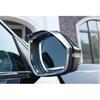 For Volkswagen Atlas 2018-23 ABS Silver Rear View Mirror Rain Eyebrow Trim 2pcs