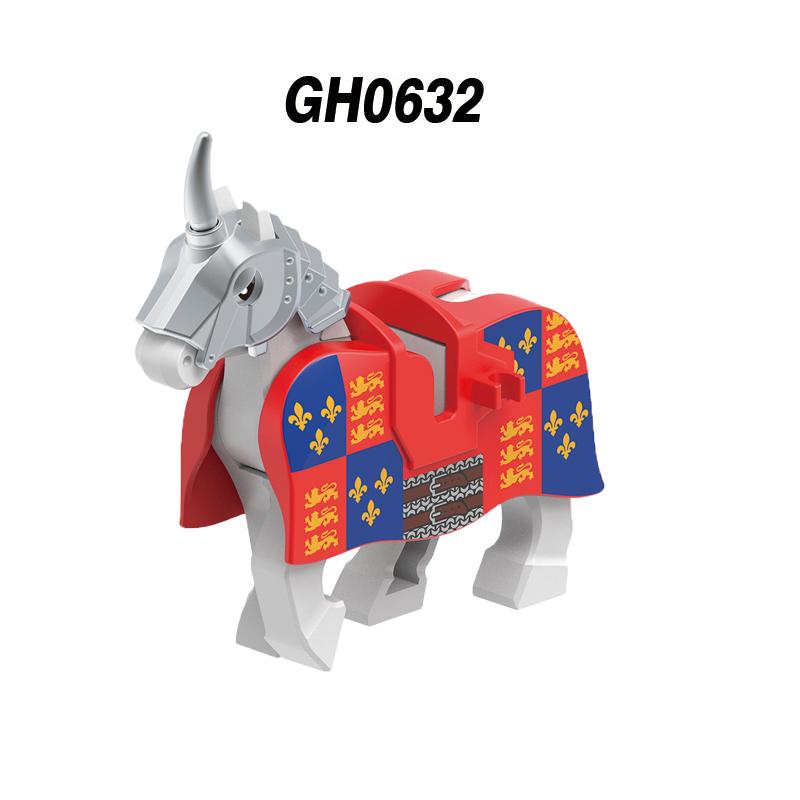 Medieval Military Europe King Soldier Figures Building Blocks Castle Lion Knight Sword Infantry Weapon Warrior Bricks Toys Gifts