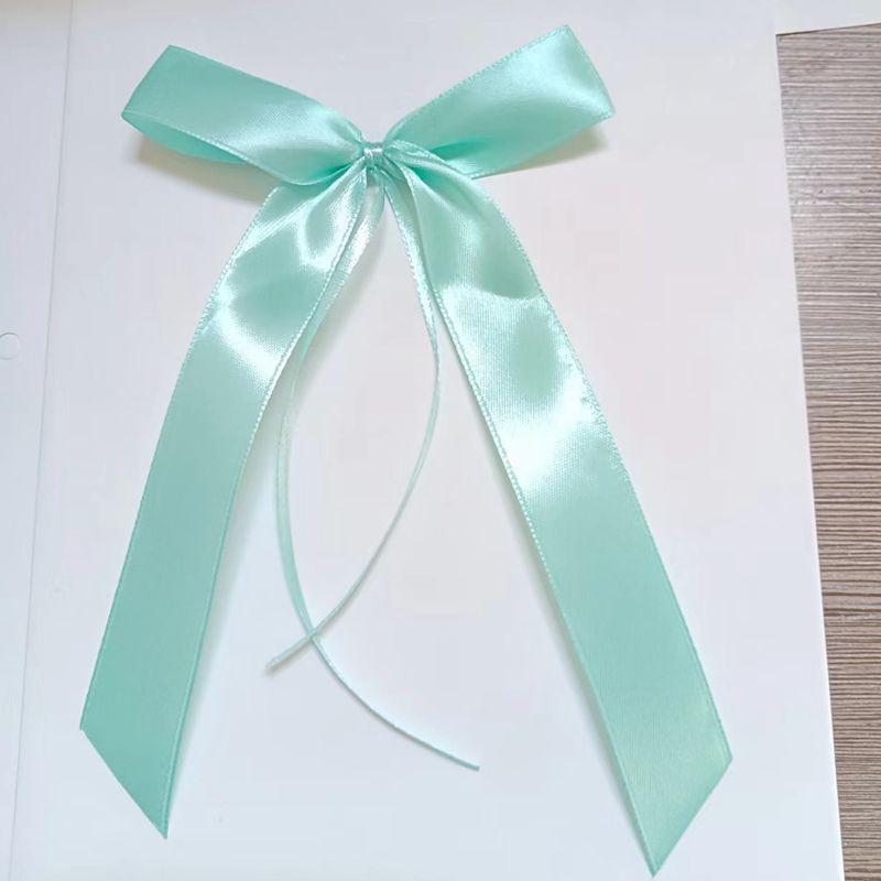50/100Pc White Ribbon Bow Wedding Car Gift Wrap Craft Birthday Party Supplies Pew End Chairs DIY Decoration Christmas Home Decor