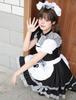 MEYOIJK Cute Checkered Maid Sexy Cat Maid Plus Cute Lolita Halloween Includes Cat Ear for Maid Cafes and School Festivals White Women's Costume,