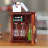 1Pc 1:12 Dollhouse Mini Plastic Cabinet Handcrafted Wall Cabinet Wine Cabinet